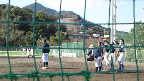 練習中